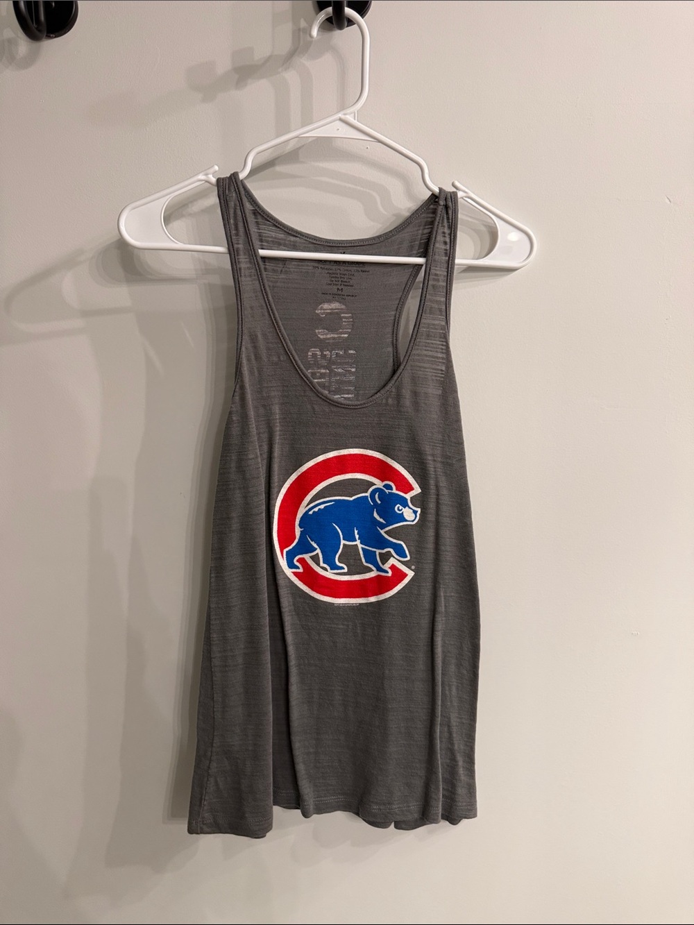 Chicago Cubs Gray Tank Top with Logo